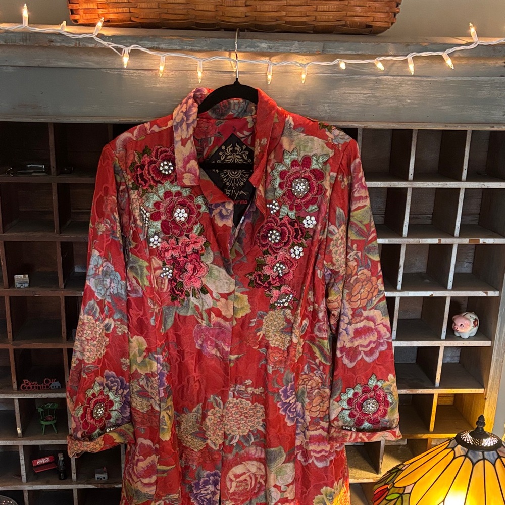 Johnny Was Stunning  Floral Jacket